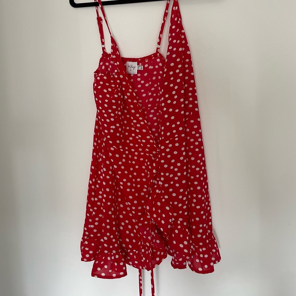 Polka Dot Wrap Dress